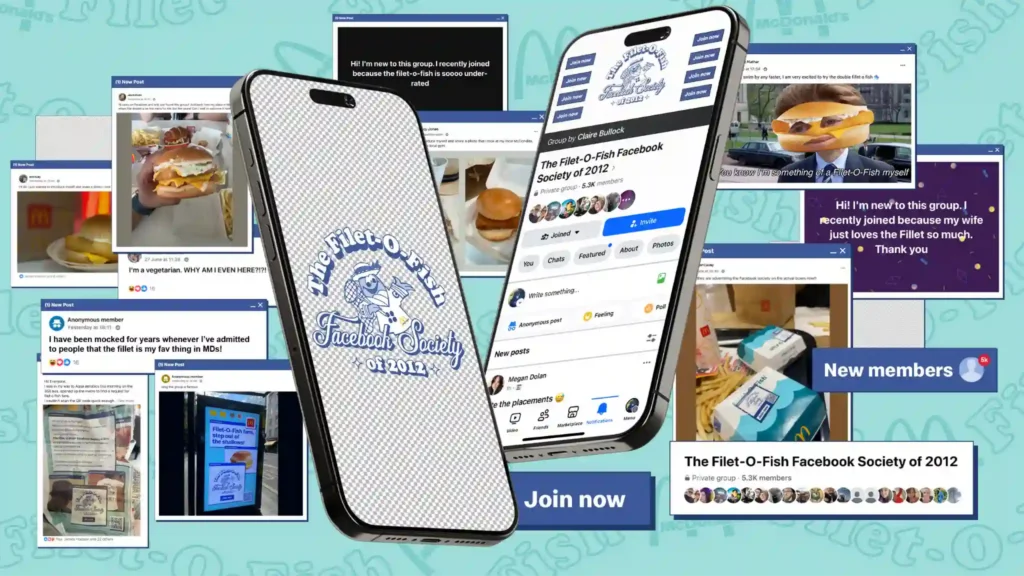 The Filet-O-Fish Facebook Society of 2012 banner comercial do grupo do Facebook "The Filet-O-Fish Facebook Society of 2012"