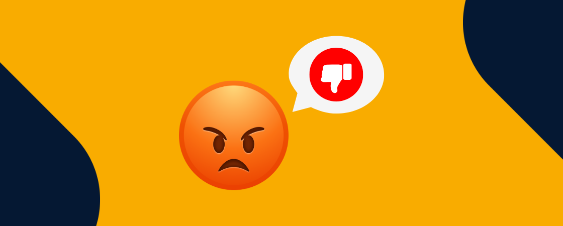 Comentários negativos