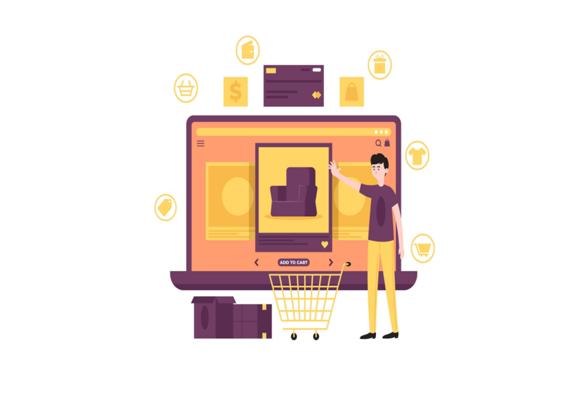 marketing digital para loja virtual: imagem de um notebook