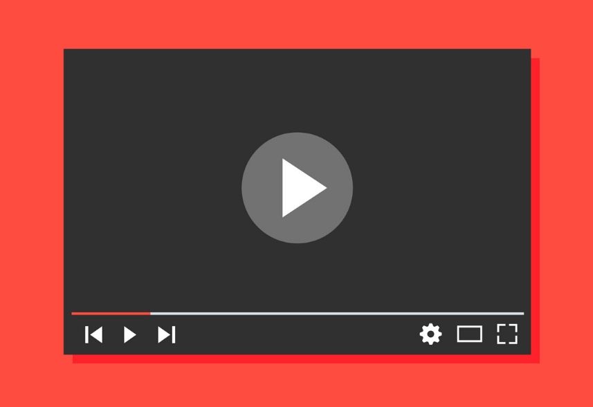 Tamanho da capa do YouTube: imagem de uma tela do YouTube para apertar o play