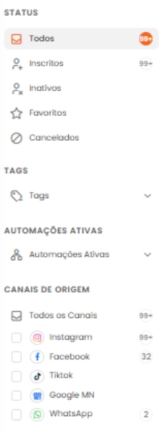 Histórico de conversas da mLabs Chat