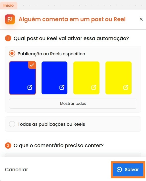automação mlabs chat 6 Configurações dentro da mLabs Chat.