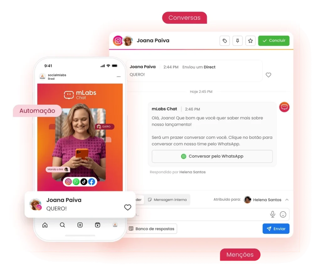telas mlabs Tela mLabs Chat