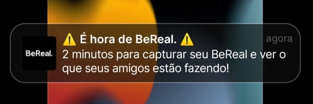 aviso – é hora de bereal aviso "É hora de BeReal"