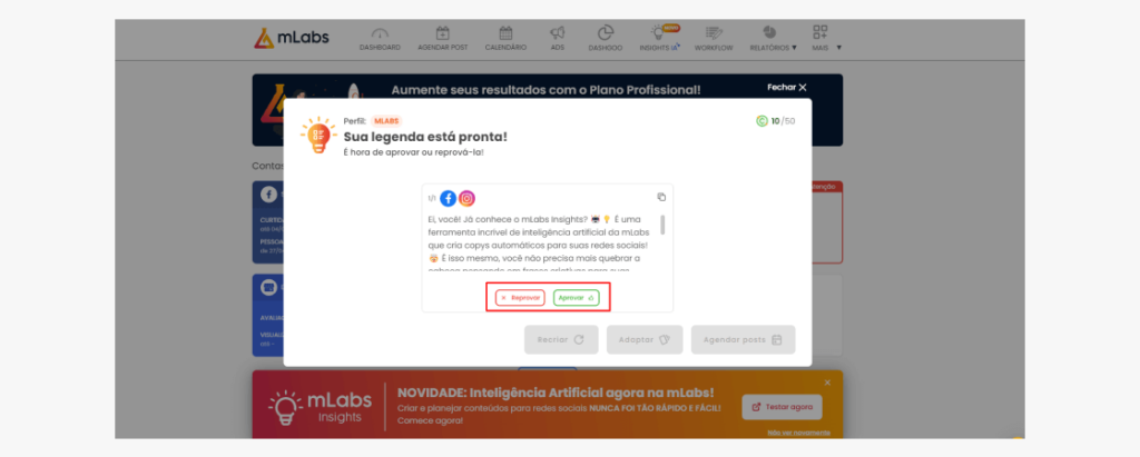 aviso legenda pronta aviso legenda está pronta