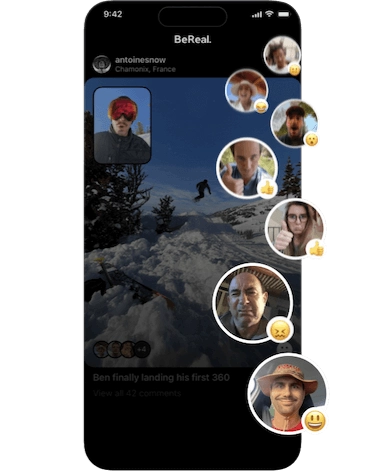 bereal câmera emojis câmeras BeReal com emojis