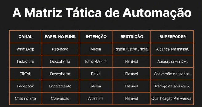 a matriz tatica de automaçao a matriz tática da automação
