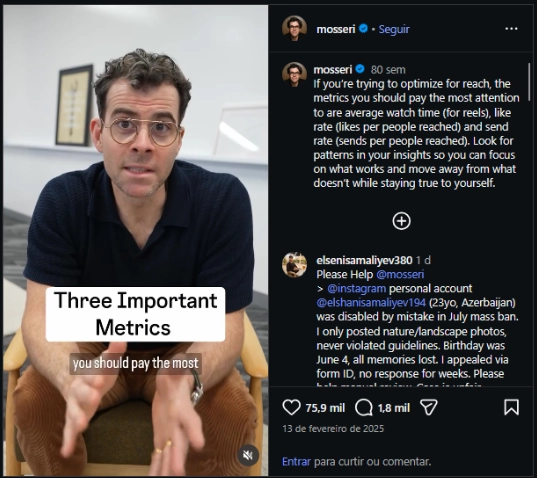 post mosseri post de Mosseri
